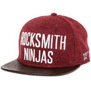 Rocksmith Burgundy Wool Clasp Back Ninjas Cap